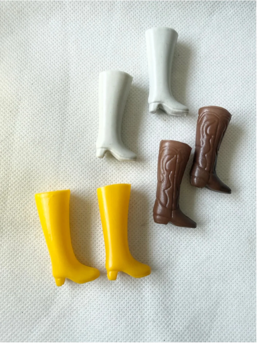 Vintage Barbie & Friends - clone - 3 pairs of Tall Knee High Boots cowboy